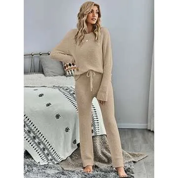 Luvamia Women's Fleece Lounge Set for Cozy Comfort