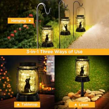 Kyoryuger Dog Solar Lantern - Meaningful Gift for Dog Lovers, Waterproof