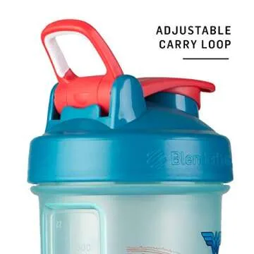 BlenderBottle Justice League Classic V2 Shaker Bottle Perfect for Protein Shakes and Pre Workout, 28-Ounce, Retro Wonder Woman