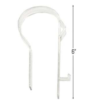 Pew Clips for Wedding Bows - Bulk Set of 12 Clips and Bow Holders - Wedding Ceremony and Church Deco...