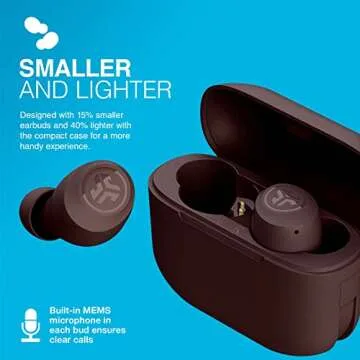 JLab Go Air Tones True Wireless Earbuds Designed with Auto On and Connect, Touch Controls, 32+ Hours Bluetooth Playtime, EQ3 Sound, and Dual Connect, Natural Earthtone Color (4975 C)