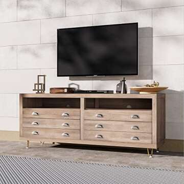 SMARTSTANDARD 4 Inch Hairpin Furniture Legs, 3/8'' Rods Metal Home DIY Projects for Nightstand, Coffee Table, Dresser with Rubber Floor Protectors, Gold Set of 4PCS