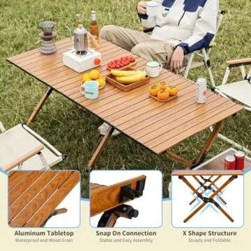 TAO ONE Camping Table – Portable 4FT Folding Table