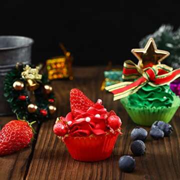 Bake Choice Non-Stick Mini Cupcake Liners for Baking