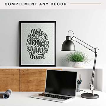 MCS Foundation 16x20 Poster Frame – Modern Black Wall Display, Ideal for Photos and Art Prints