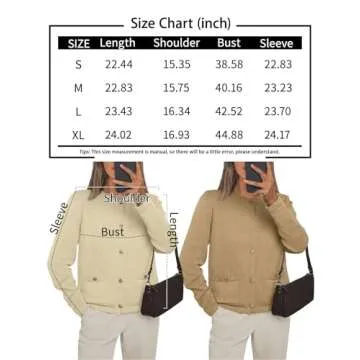 LILLUSORY Women Classic Cardigan Sweaters with Patch Pockets Business Fall Outfits 2025 Office Trendy Clothes Apricot S