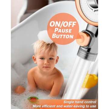 Luxsego Filtered Handheld Shower Head with High Pressure