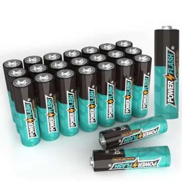Power Flash AA Batteries - Ultra Long Lasting 24 Count Pack
