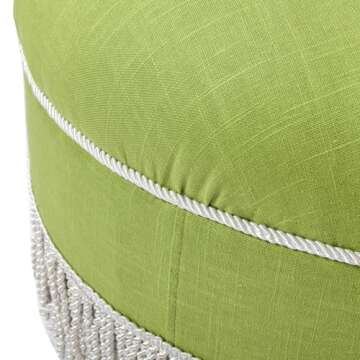 Jennifer Taylor Home Ottoman - Hand Tufted Luxury Design