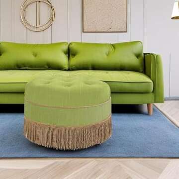 Jennifer Taylor Home Ottoman - Hand Tufted Luxury Design