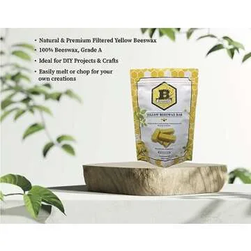 Beesworks Pure Beeswax Bars for Candle Making and Skin Care