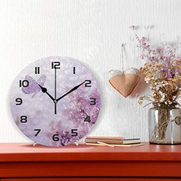 One Bear Funny Flamingo Silent Wall Clock for Home