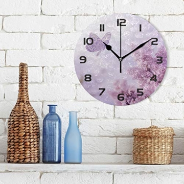 One Bear Funny Flamingo Silent Wall Clock for Home