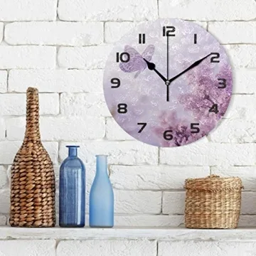 One Bear Funny Flamingo Silent Wall Clock for Home