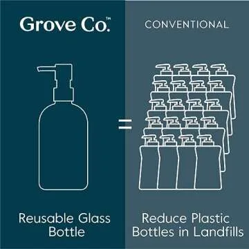 Eco-Friendly Refillable Glass Hand Soap Dispenser Set