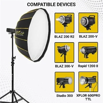 Glow EZ Lock 34" Collapsible Silver Softbox for Portraits