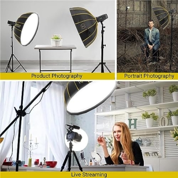 Glow EZ Lock 34" Collapsible Silver Softbox for Portraits