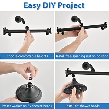 Proox Double Shower Head High Pressure 6 Setting Dual Design