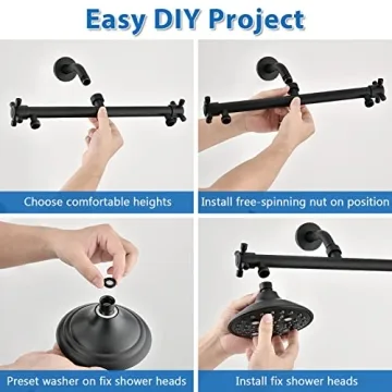 Proox Double Shower Head High Pressure 6 Setting Dual Design