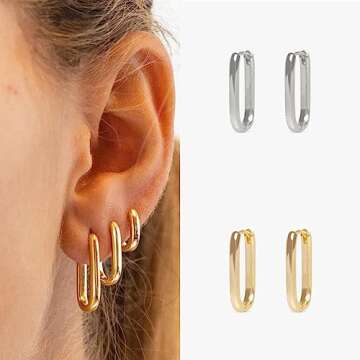 Gold Hoop Earrings Set for Women 3 Pairs Small and Lightweight Gold Jewelry for Women and Hypoallergenic Huggie Hoop for Women and Men