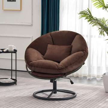 Swivel Papasan Chair for Ultimate Comfort and Style