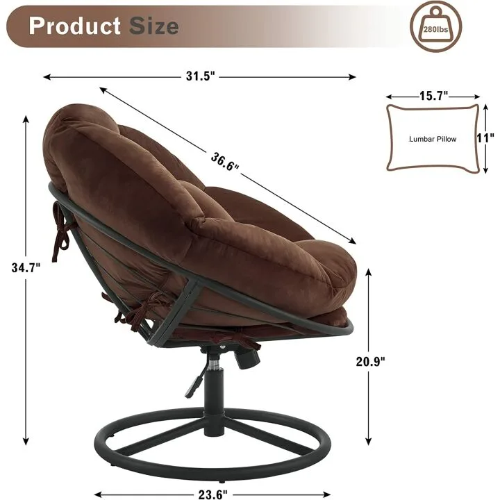 Swivel Papasan Chair for Ultimate Comfort and Style