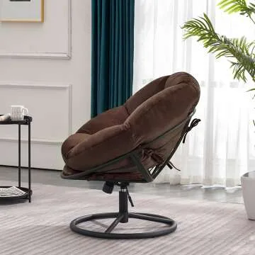 Swivel Papasan Chair for Ultimate Comfort and Style