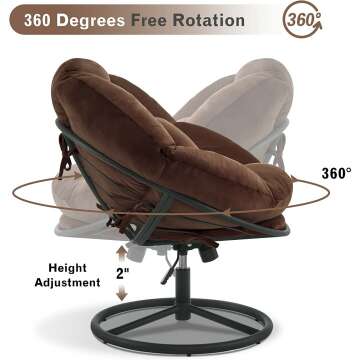 Swivel Papasan Chair for Ultimate Comfort and Style