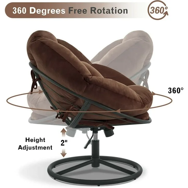 Swivel Papasan Chair for Ultimate Comfort and Style