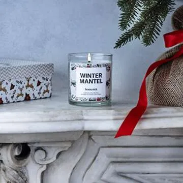 Homesick Premium Scented Candle Winter Mantel 7.5 oz