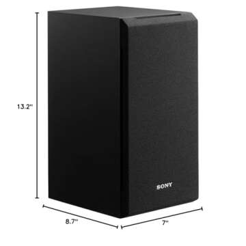 Sony SSCS5 3-Way 3-Driver Bookshelf Speaker System (Pair) - Black