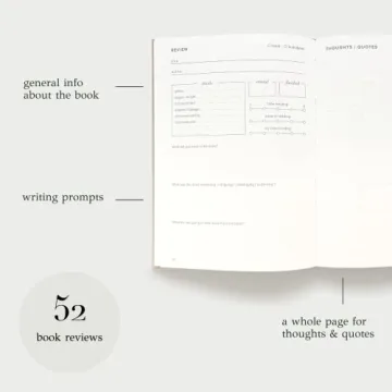 KUNITSA CO. Reading Journal for Book Lovers - Track Books Easily