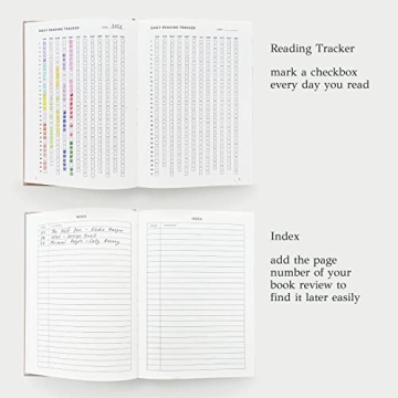 KUNITSA CO. Reading Journal for Book Lovers - Track Books Easily