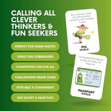 Pickle Everything – Fun Word Game for All Ages! Fast-Paced Card Game