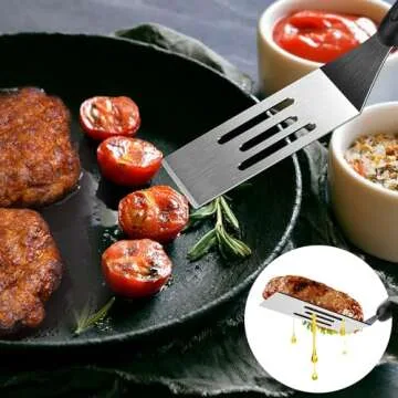 Small Spatula 2 Pieces, Mini Serving Spatula for Kitchen Use, Metal Spatula for Serving and Turning, Ideal for Pancakes, Brownies, Desserts, Cookie, Eggs or Small Pan