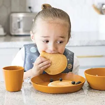 Tiny Twinkle Tableware 3 Pack Dish Set- BPA-Free Cups, Plates and Bowls Sets For Kids and Toddlers - Polypropylene Plastic Dinnerware Set (Sand, Cinnamon, Taupe) Round Bowl