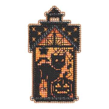 Taboo Kitty Beaded Counted Cross Stitch Ornament Kit - Mill Hill 2019 Autumn Harvest MH181921