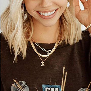 Stylish Fiusem Gold Plated Herringbone Necklace