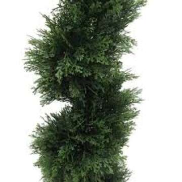 Elegant 6'4" Artificial Cypress Topiary Trees for Any Space