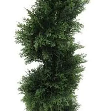 Elegant 6'4" Artificial Cypress Topiary Trees for Any Space