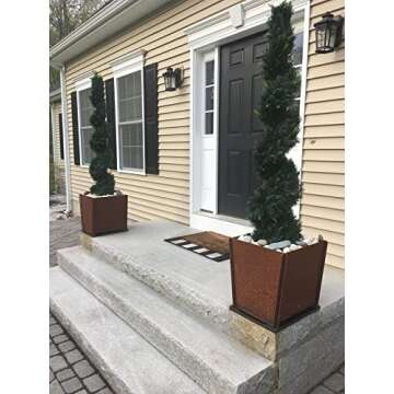 Elegant 6'4" Artificial Cypress Topiary Trees for Any Space