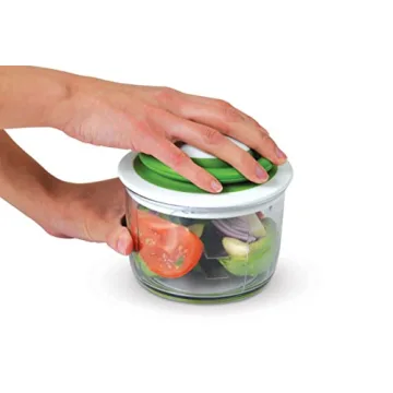 Chef'n VeggiChop Hand-Powered Food Chopper (Arugula), 5.5" x 5.5" x 5"