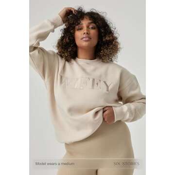 Chic Oversized Wifey Sweatshirt for Newlywed Brides