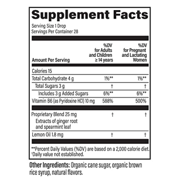 UpSpring Stomach Settle Drops: Nausea Relief with Ginger