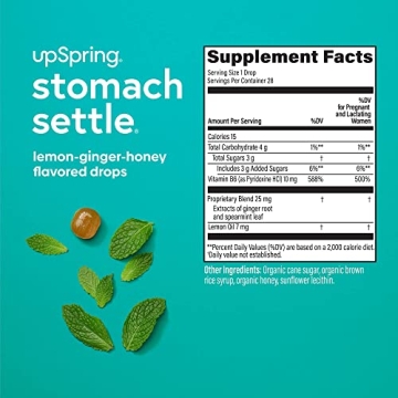 UpSpring Stomach Settle Drops: Nausea Relief with Ginger