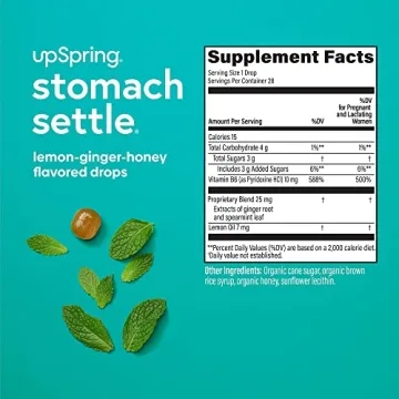 UpSpring Stomach Settle Drops: Nausea Relief with Ginger