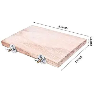 CoscosX Wooden Perches for Small Pets and Birds