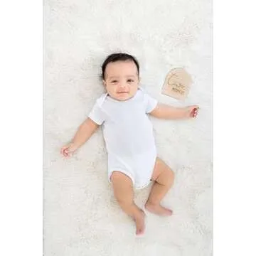 Pearhead Arch Monthly Milestone Props, 0-12 Month Reversible Photo Props, Baby Growth and Pregnancy Growth Cards, Gender Neutral Baby Photo Prop, Wooden Arched Discs