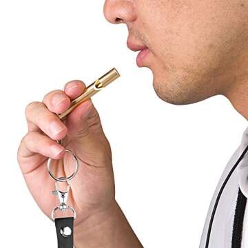 SHvivik Emergency Whistle, 2PCS Premium Safety Survival Whistles with Lanyard Keychain, High Pitch Double Tubes for Outdoor Hiking Camping Hunting Fishing Boating