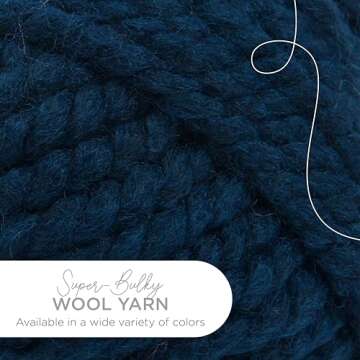 Lion Brand Yarn Wool-Ease Thick & Quick Yarn, Soft and Bulky Yarn for Knitting, Crocheting, and Craf...